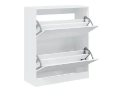Zapatero blanco 80x34x96,5 cm madera contrachapada