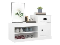 Zapatero blanco 100x42x60 cm madera contrachapada