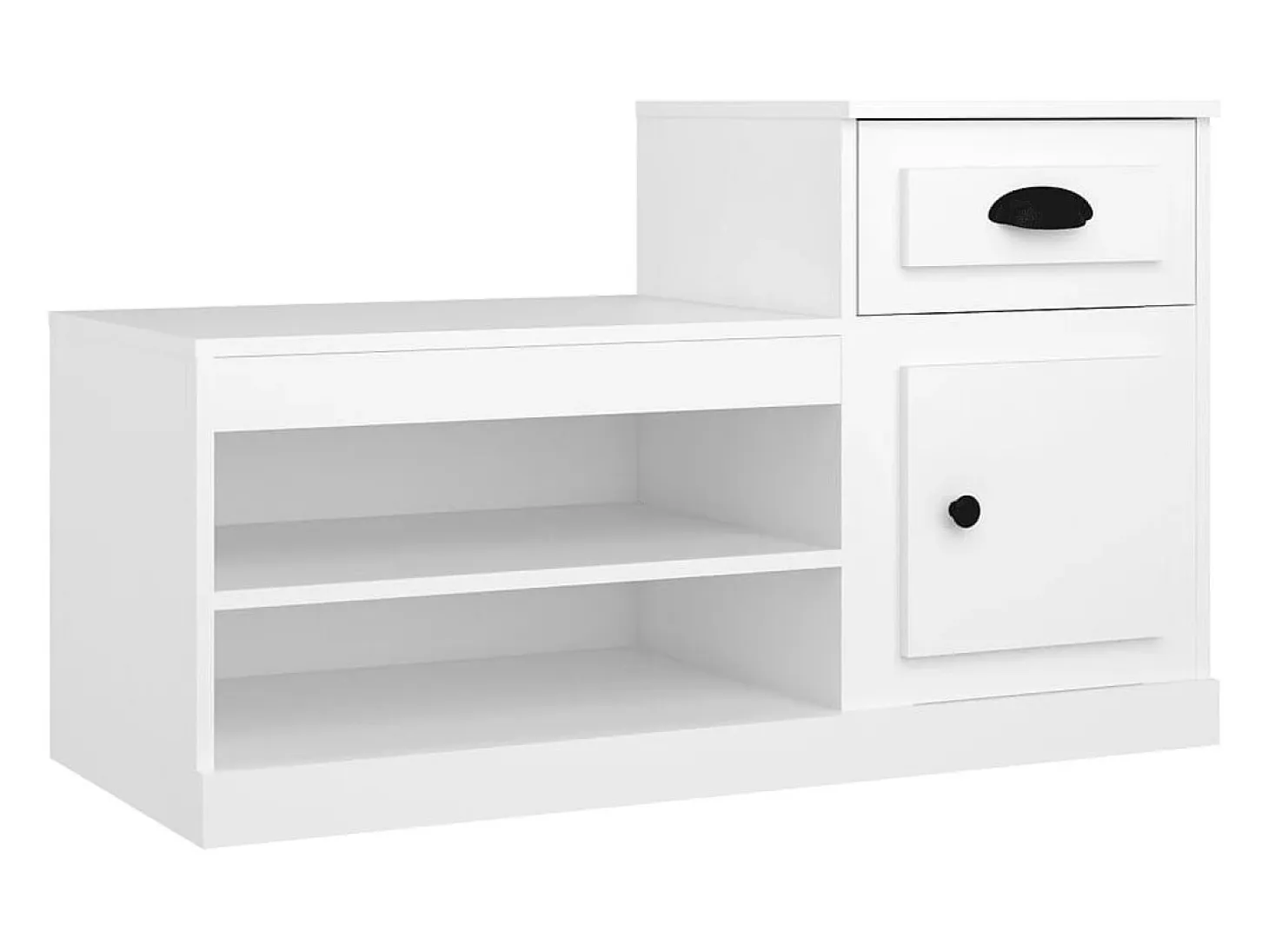 Zapatero blanco 100x42x60 cm madera contrachapada