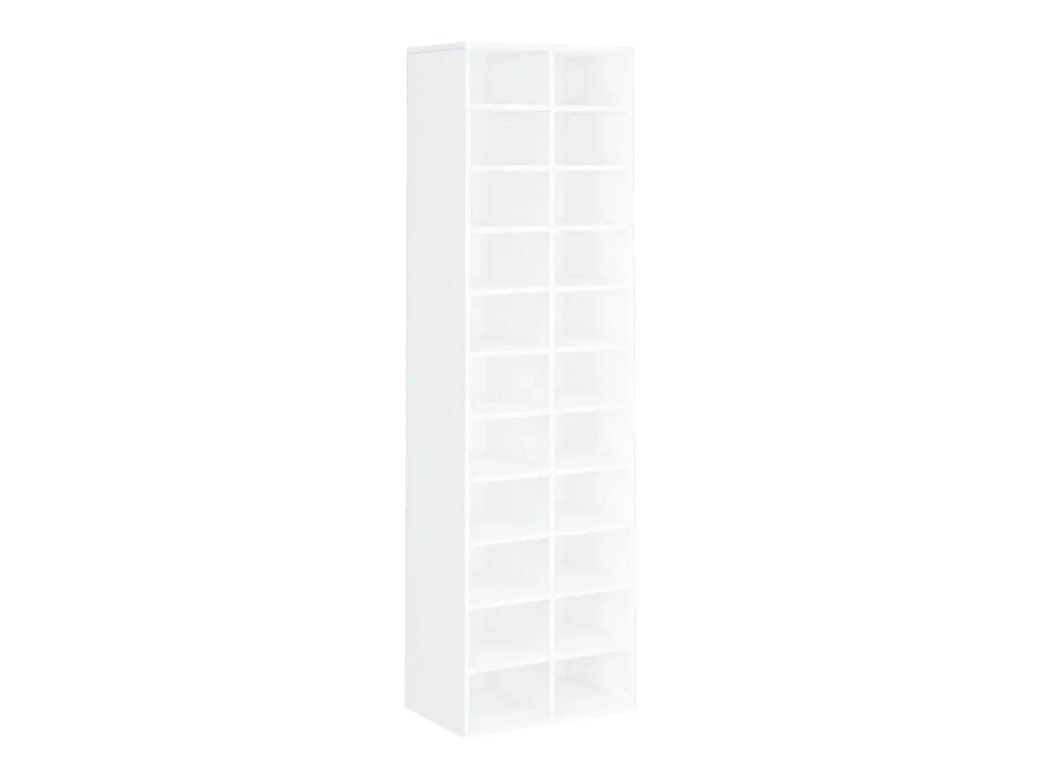 Zapatero blanco 54x34x183 cm Madera contrachapada