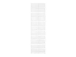 Zapatero blanco 54x34x183 cm Madera contrachapada