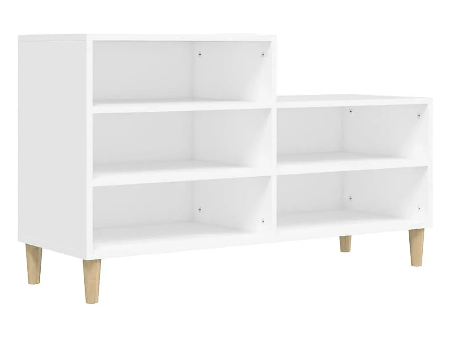 Zapatero blanco 102x36x60 cm Madera contrachapada