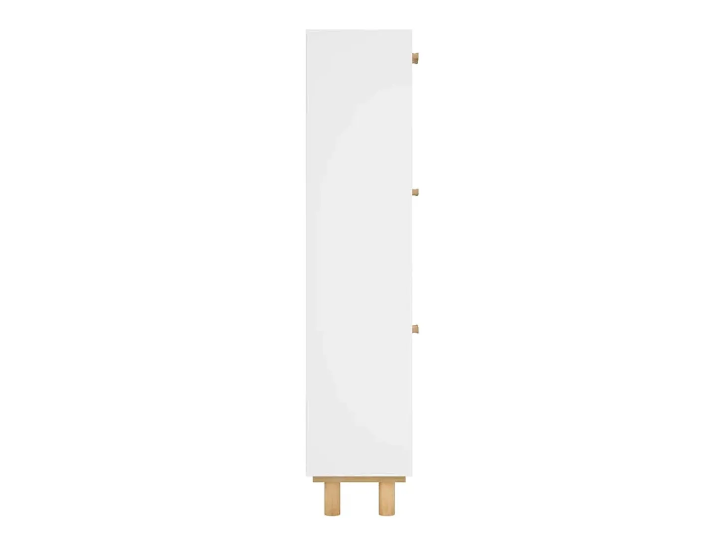 Zapatero blanco 52x25x115 cm Madera de ingeniería/ratán