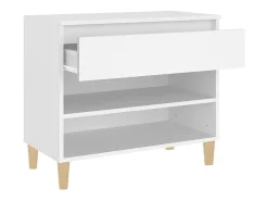 Zapatero blanco 70x36x60 cm Madera contrachapada