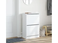 Zapatero blanco 60x34x96,5 cm madera contrachapada