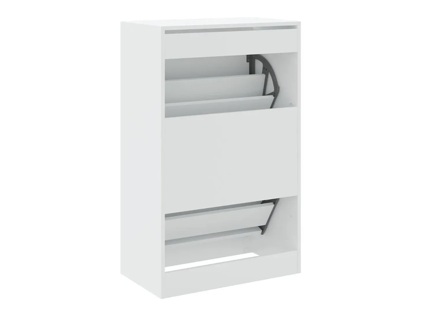 Zapatero blanco 60x34x96,5 cm madera contrachapada