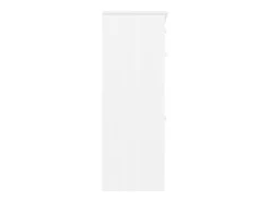 Zapatero blanco 77x35x96 cm madera maciza de pino