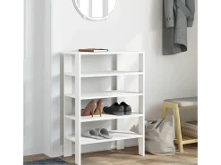 Zapatero blanco 61x32x87,5 cm madera de ingeniería