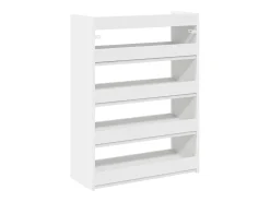 Zapatero blanco 60x25x81 cm madera de ingeniería