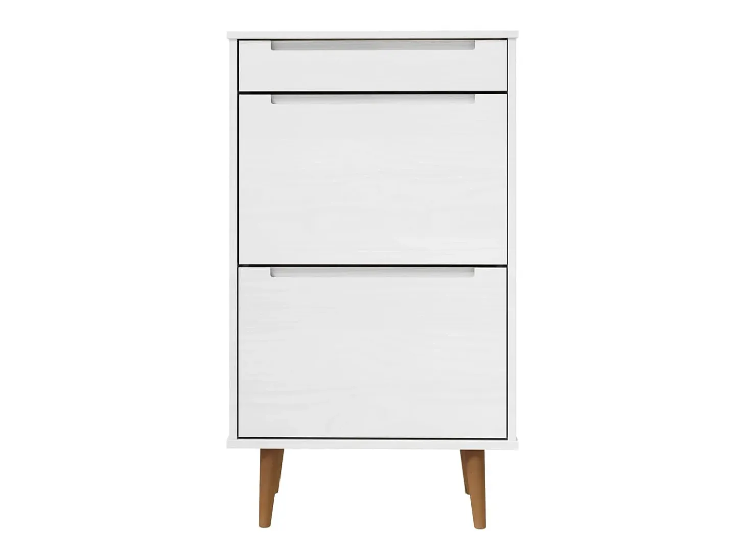 Zapatero Blanco 59,5x35x103 cm Madera de Pino