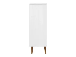 Zapatero Blanco 59,5x35x103 cm Madera de Pino