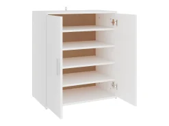 Zapatero blanco 60x35x70 cm Madera contrachapada