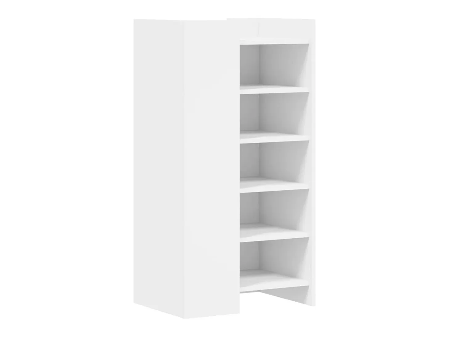 Zapatero blanco 52x37,5x100 cm madera contrachapada