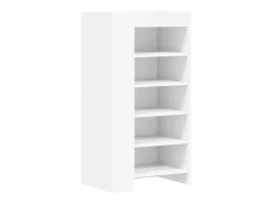 Zapatero blanco 52x37,5x100 cm madera contrachapada