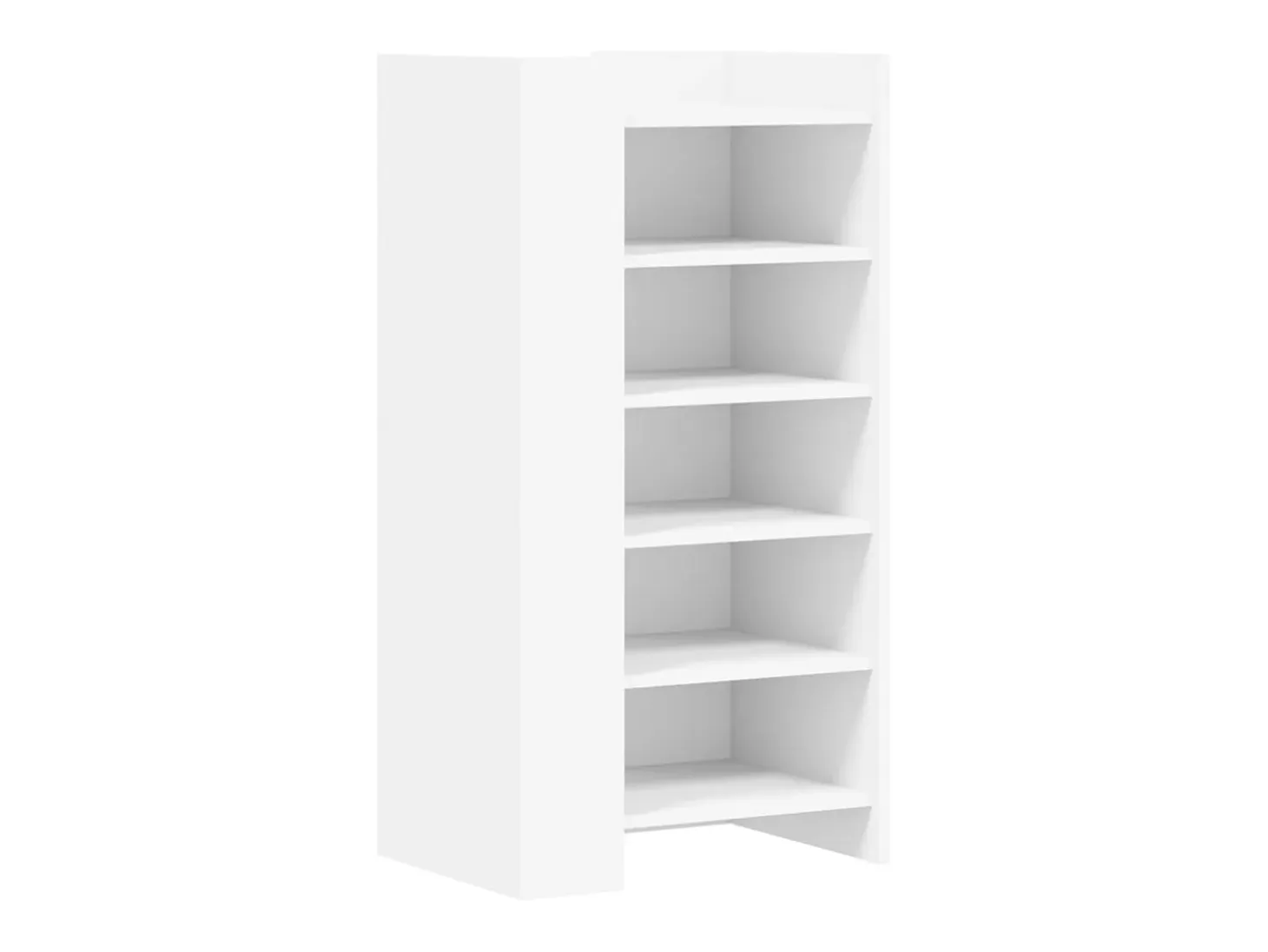 Zapatero blanco 52x37,5x100 cm madera contrachapada