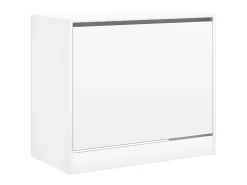 Zapatero blanco 80x42x69 cm madera contrachapada
