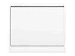 Zapatero blanco 80x42x69 cm madera contrachapada