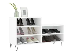 Zapatero blanco 102x36x60 cm Madera contrachapada