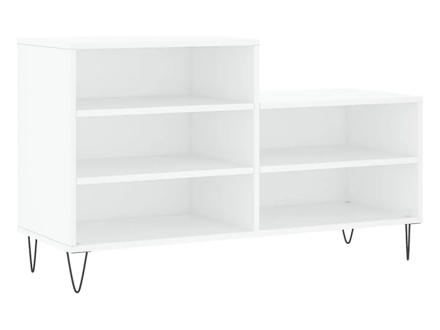 Zapatero blanco 102x36x60 cm Madera contrachapada
