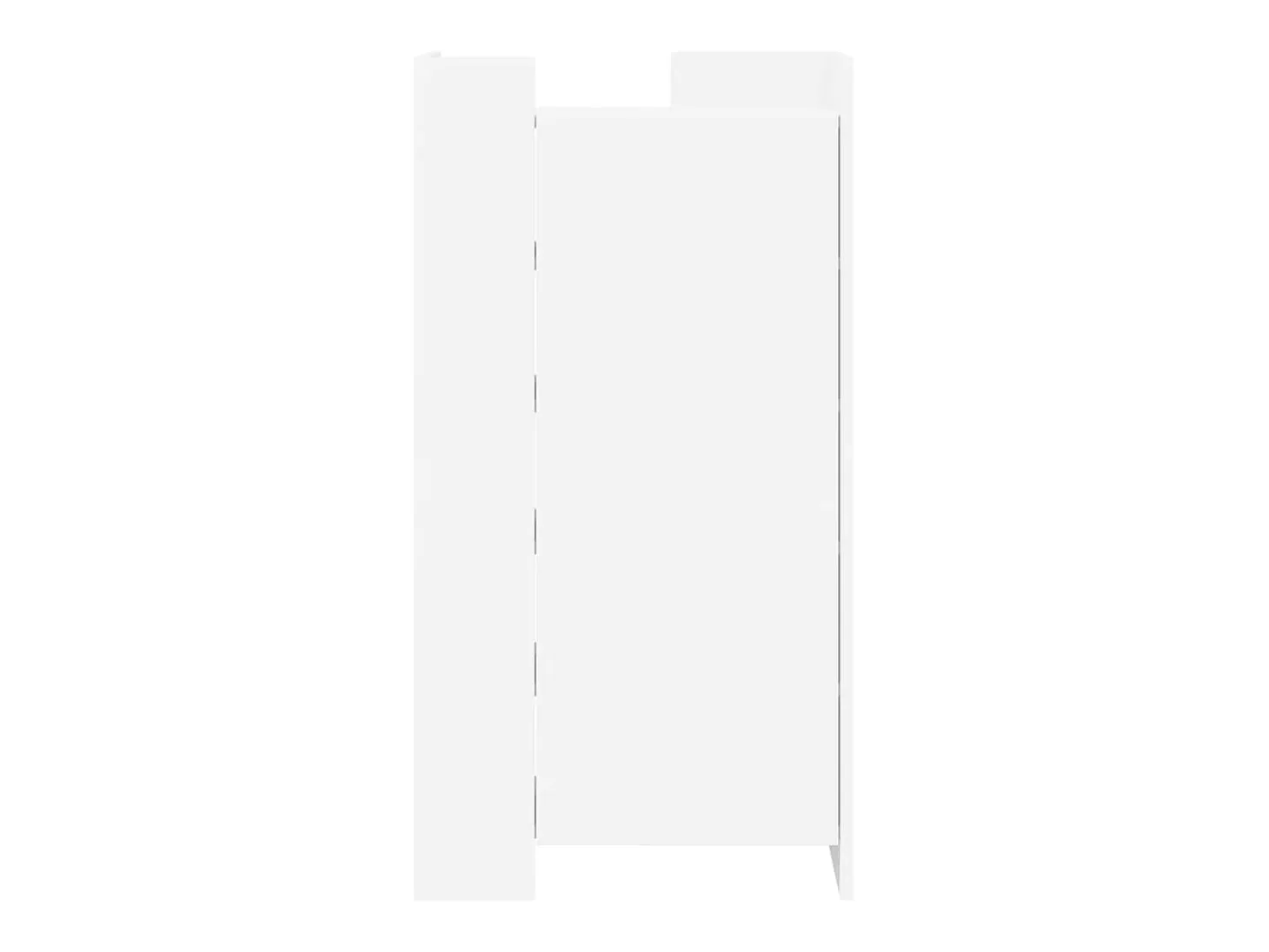 Zapatero blanco 52x37,5x100 cm madera contrachapada