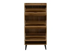 Zapatero Color Sonoma, Capacidad para 9 Pares, 60x23.8x131.6 cm