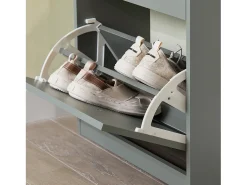 Zapatero con 3 Puertas Abatibles Zapatero Estrecho Organizador para Zapatos Gris 53 x 24 x 117 cm FSR94-HG SoBuy ES