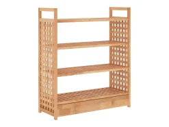 Zapatero con cajón 70x27x81cm Madera maciza de nogal