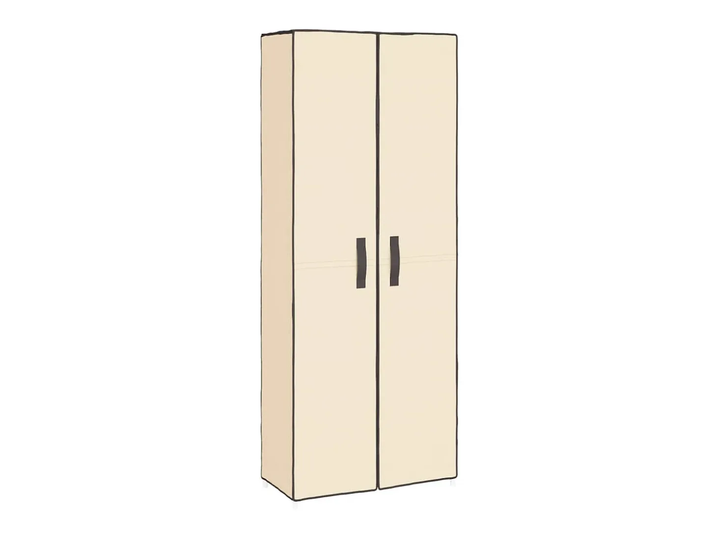 Zapatero Crema 60x30x166 cm Tela