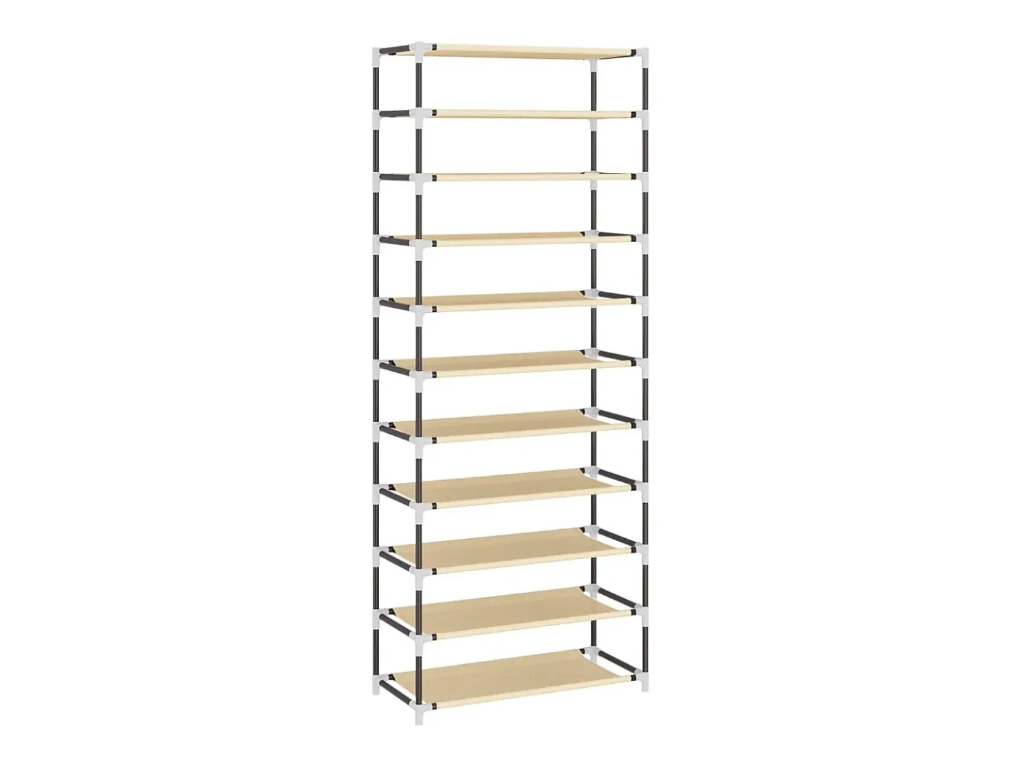 Zapatero Crema 60x30x166 cm Tela
