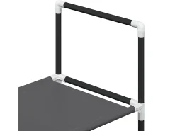 Zapatero de 4 niveles 44x28x77 cm tela no tejida