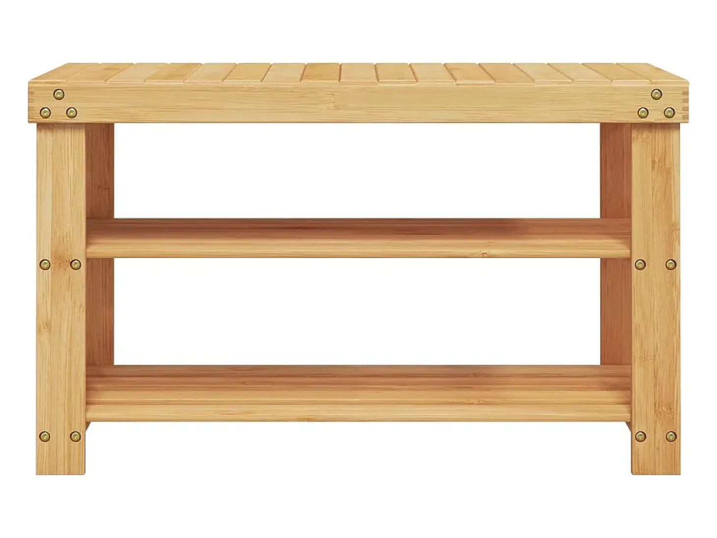Zapatero de 3 niveles 70x27,5x45 cm bambú
