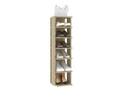 Zapatero de 2 piezas roble Sonoma 27,5x27x102 cm