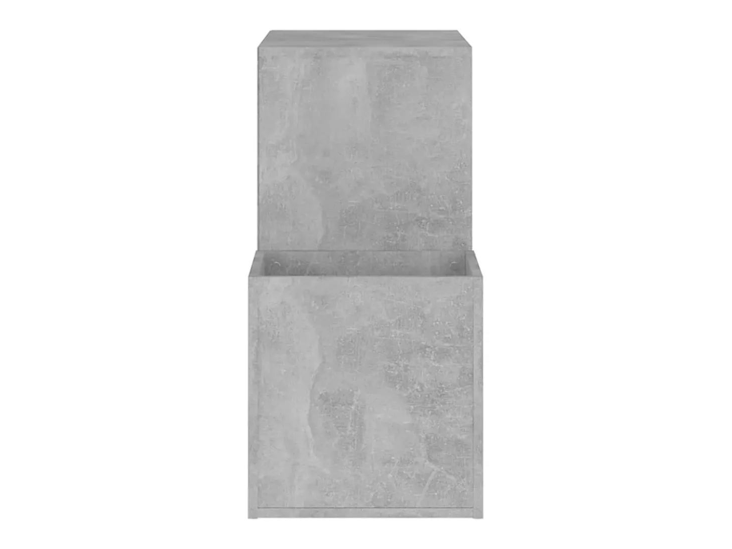 Zapatero de entrada de madera de ingeniería de color gris hormigón