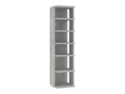 Zapatero de hormigón gris 27,5 x 27 x 102 cm Madera de ingeniería