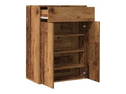 Zapatero de madera antiguo 60x35x84 cm madera contrachapada