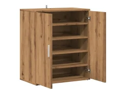 Zapatero de madera de ingeniería de roble hecho a mano