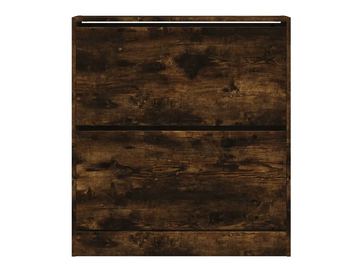 Zapatero de madera de ingeniería roble ahumado 80x21x87,5 cm ES298085