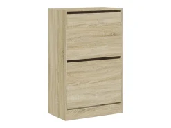 Zapatero de madera de ingeniería roble Sonoma 60x34x96,5 cm ES163028