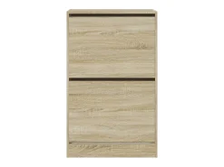 Zapatero de madera de ingeniería roble Sonoma 60x34x96,5 cm ES163028