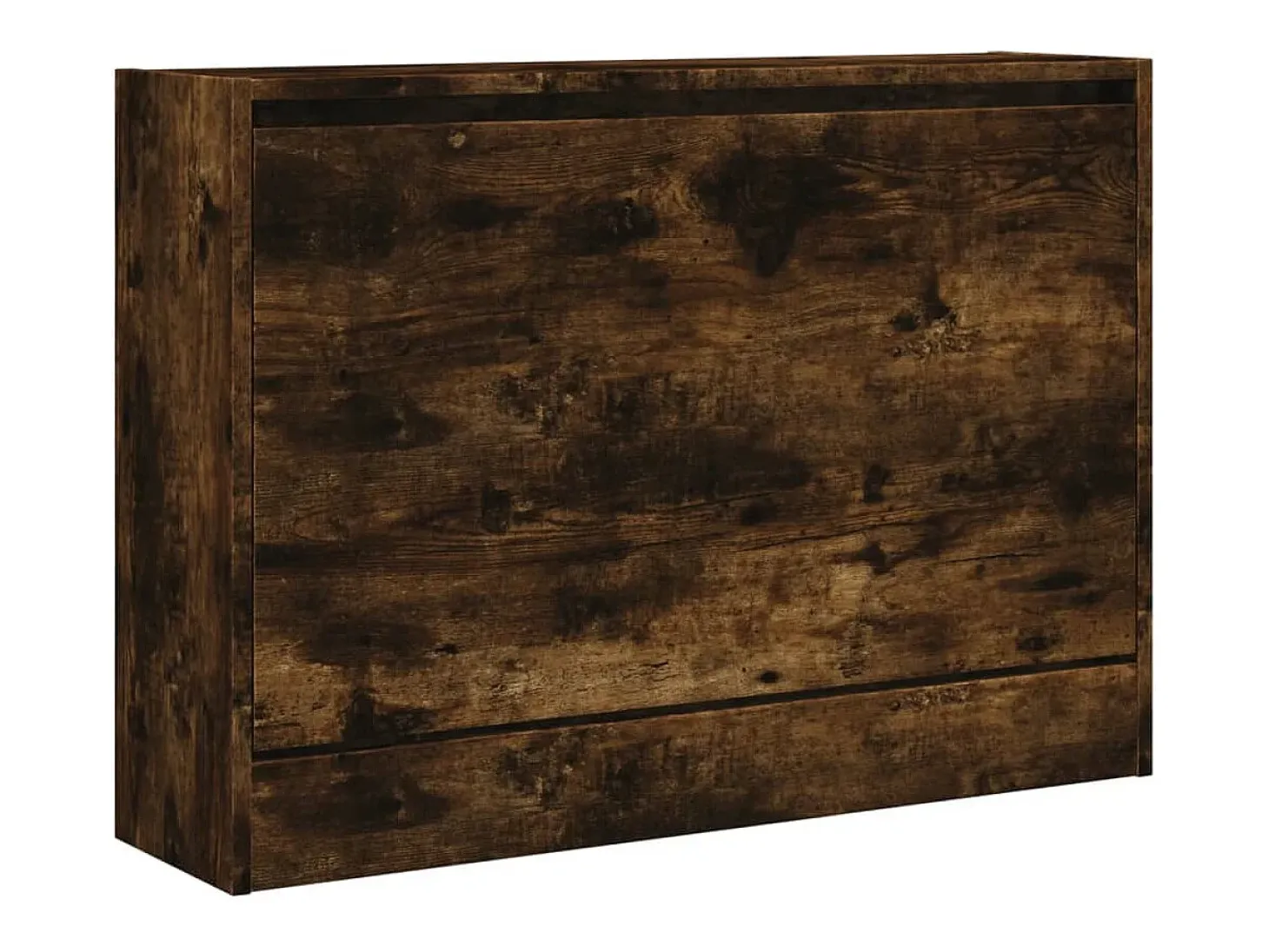 Zapatero de madera de ingeniería roble ahumado 80x21x57 cm ES657133