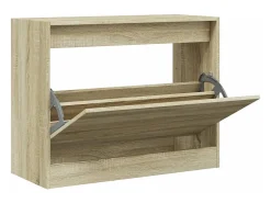 Zapatero de madera de ingeniería roble Sonoma 80x34x63 cm ES120492
