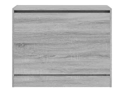 Zapatero de madera de ingeniería gris Sonoma 80x34x63 cm ES300730