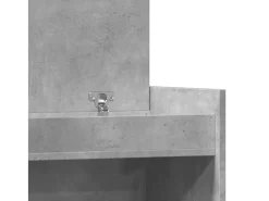 Zapatero de madera de ingeniería de color gris hormigón