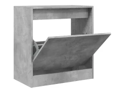 Zapatero de madera de ingeniería gris hormigón 60x34x63,5 cm ES727111