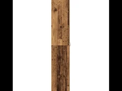 Zapatero de madera envejecida de 80x35,5x180 cm fabricado en madera contrachapada