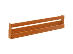Zapatero de pared 2 uds cera marrón 110x8,5x23,5 cm