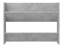Zapatero de pared Gris hormigón 80x18x60 cm Aglomerado
