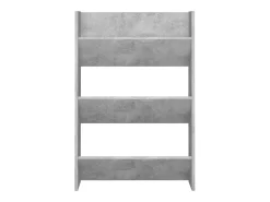 Zapatero de pared Gris hormigón 60x18x90 cm Aglomerado