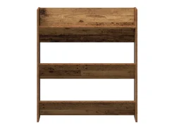 Zapatero de pared, madera vieja, 80x18x90 cm