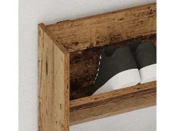 Zapatero de pared, madera vieja, 80x18x90 cm